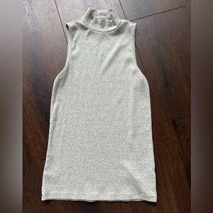 GAP sleeveless rib knit turtleneck
